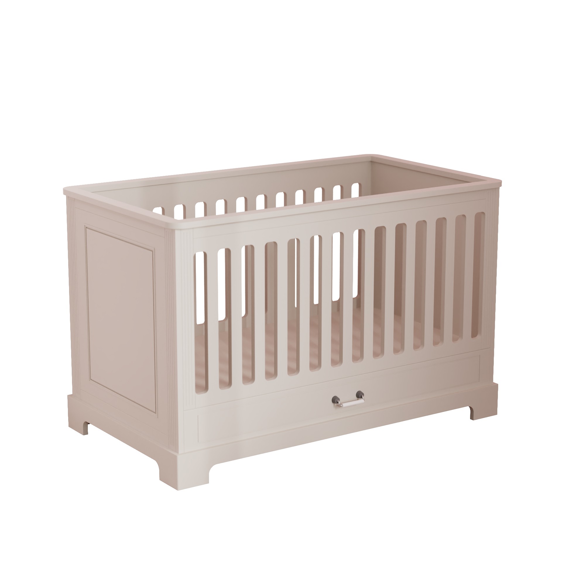 Elegant Baby Crib with Storage Drawer | Safe Nursery Bassinet for Newborns