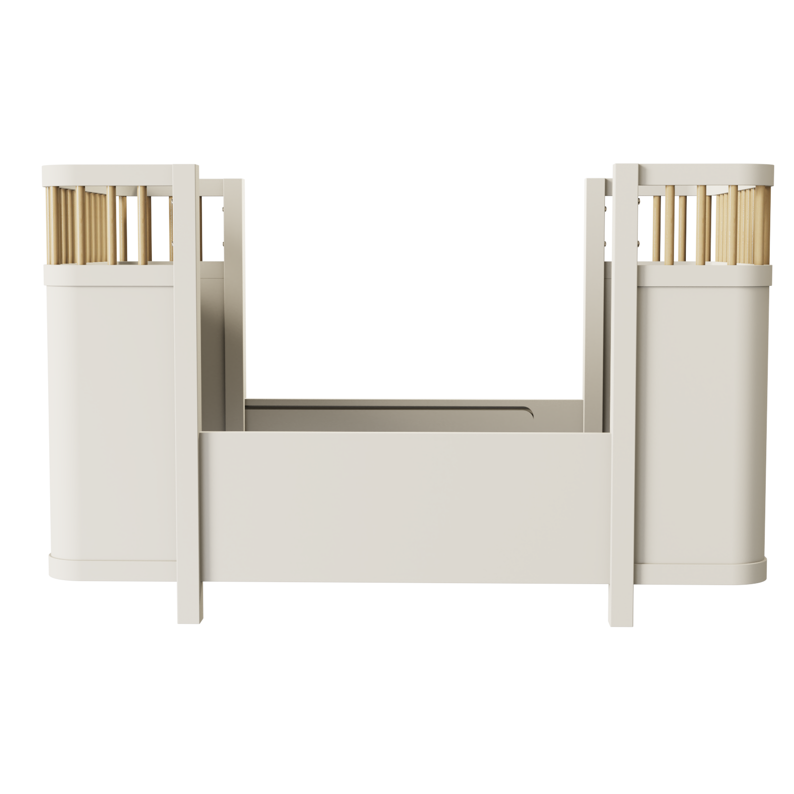 Modern Convertible Baby Crib | Safe Wooden Nursery Crib with Slats