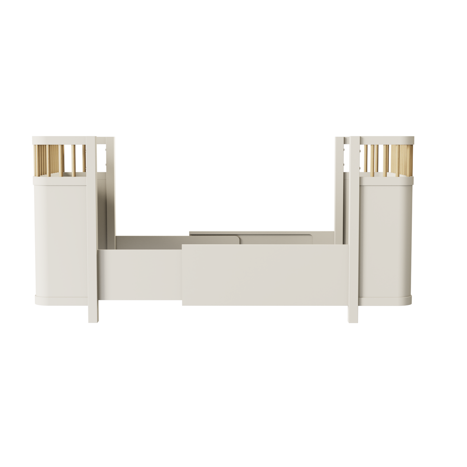 Modern Convertible Baby Crib | Safe Wooden Nursery Crib with Slats