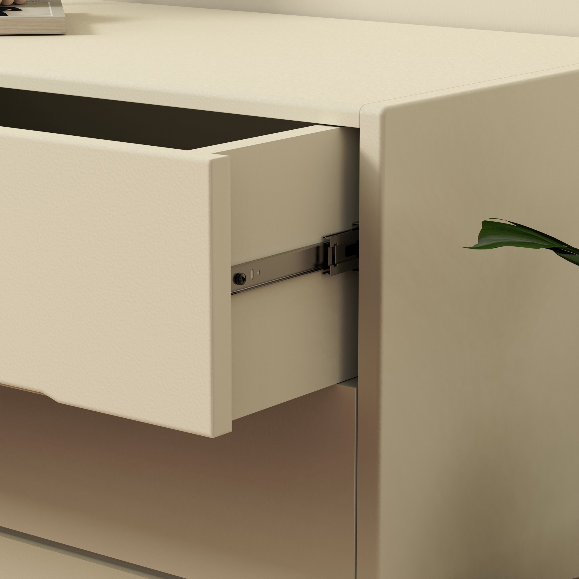 Modern 3-Drawer Nursery Dresser | White Kids Storage Chest with Angled Legs