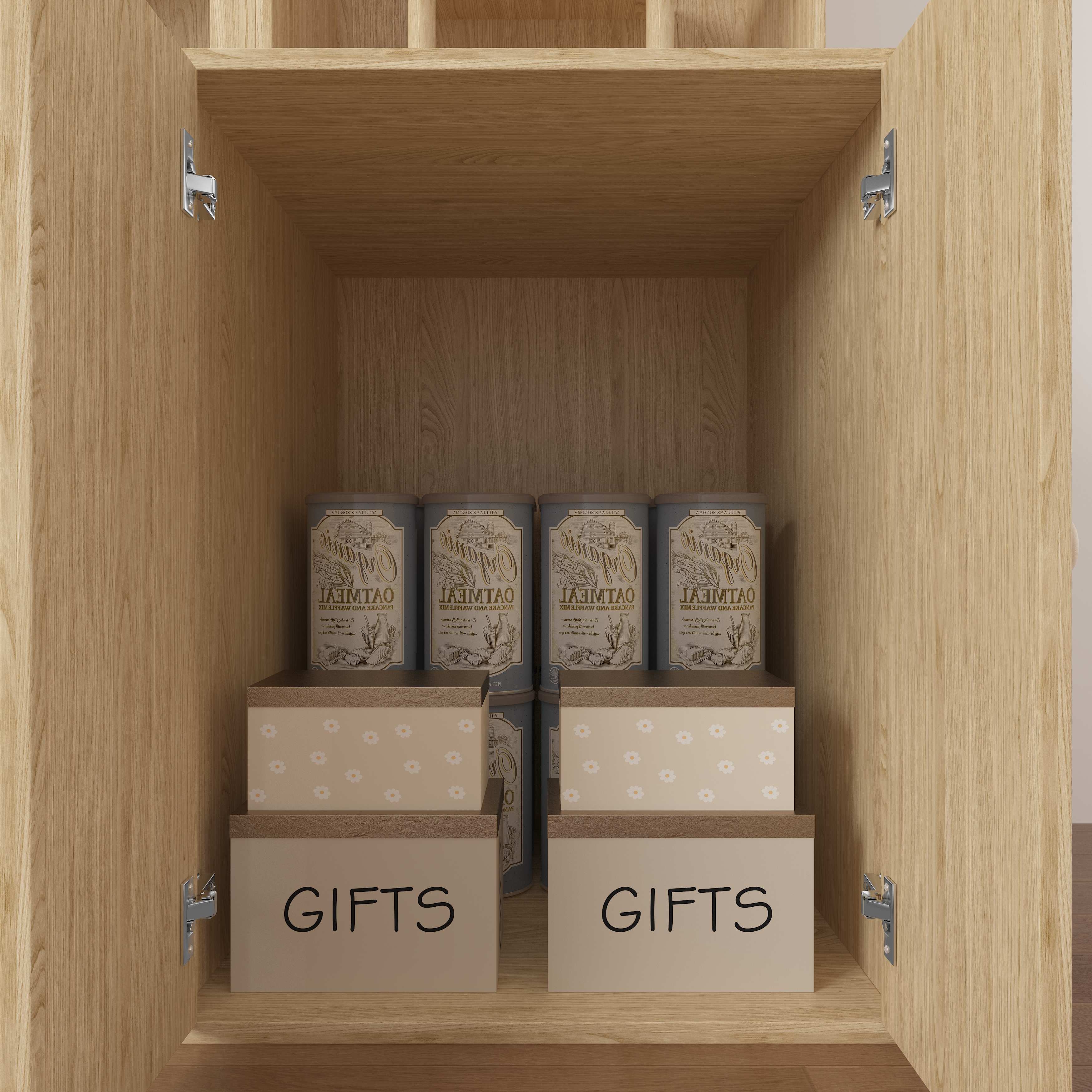 Large Wooden Cat House Cabinet | Multi-Level Cat Tree with Storage & Litter Box Enclosure