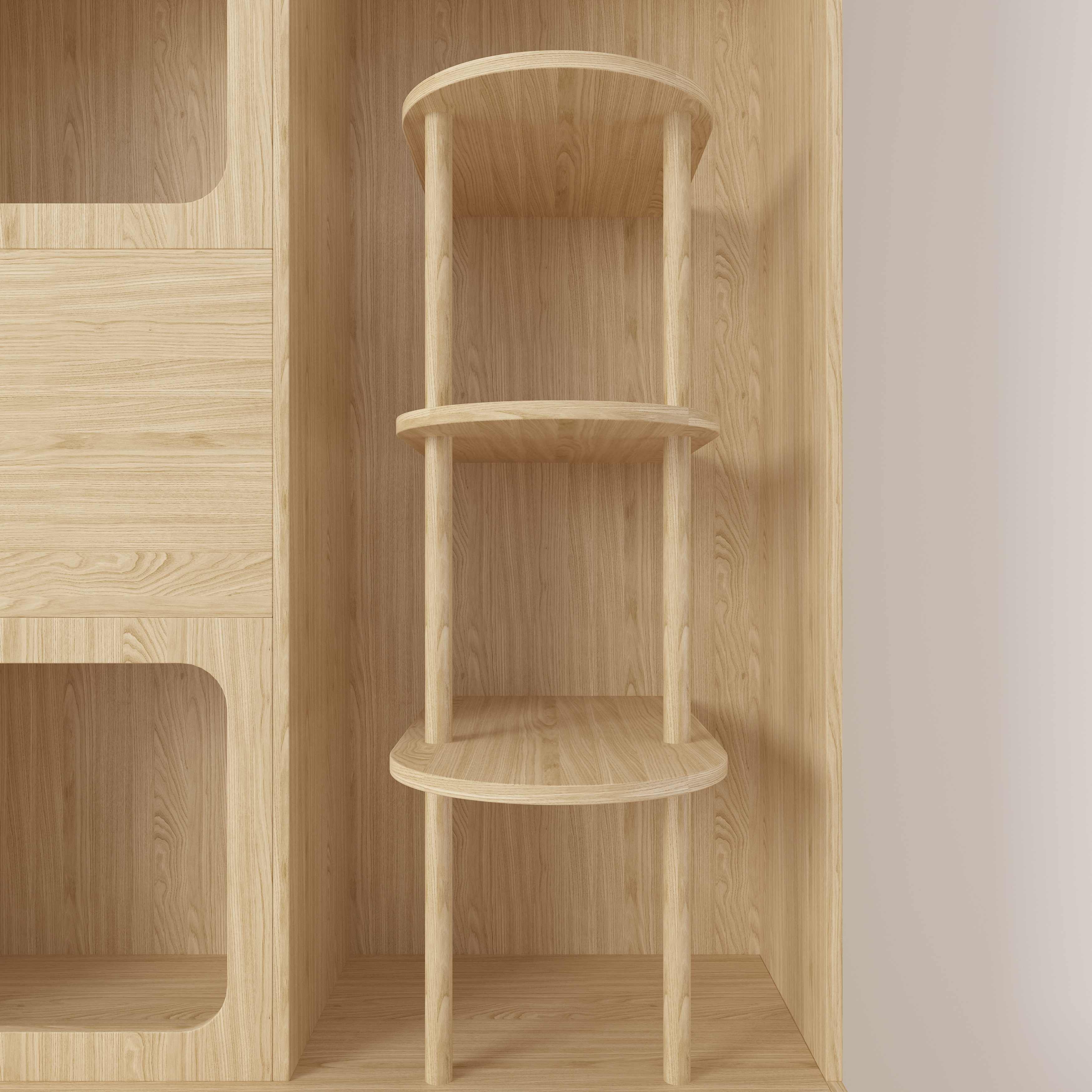 Large Wooden Cat House Cabinet | Multi-Level Cat Tree with Storage & Litter Box Enclosure