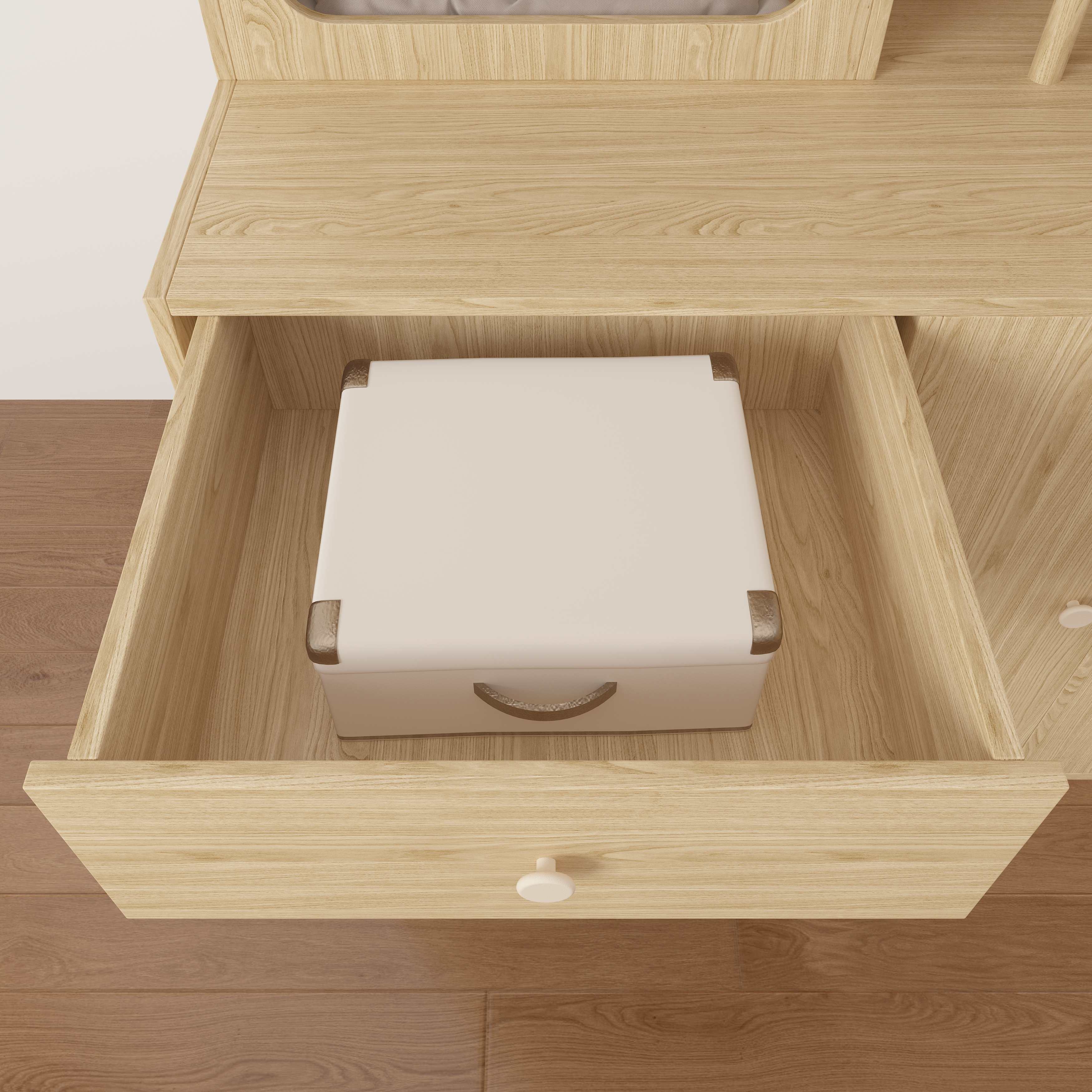 Large Wooden Cat House Cabinet | Multi-Level Cat Tree with Storage & Litter Box Enclosure