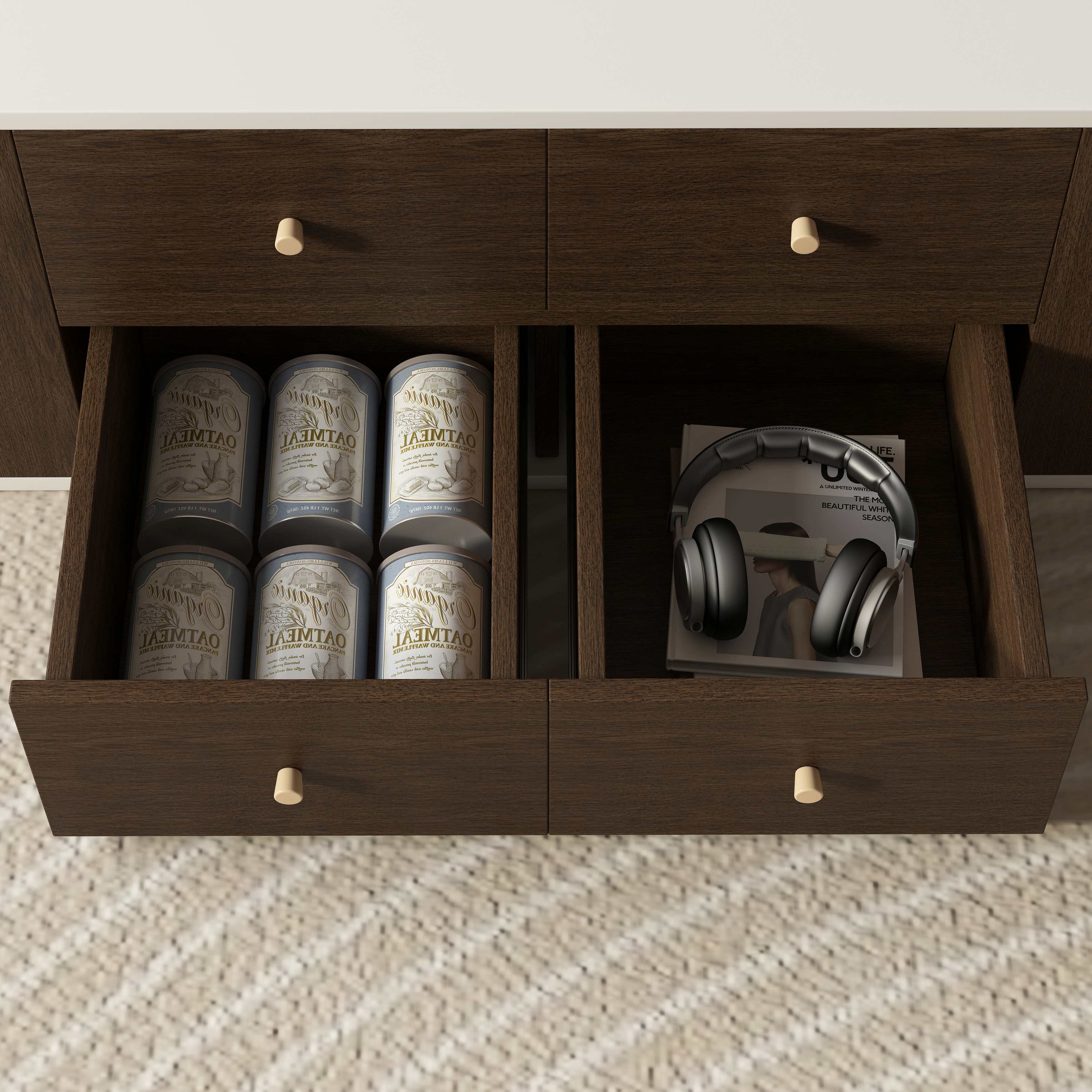 Modern Cat House Coffee Table | 2-in-1 Hidden Cat Bed Living Room Table