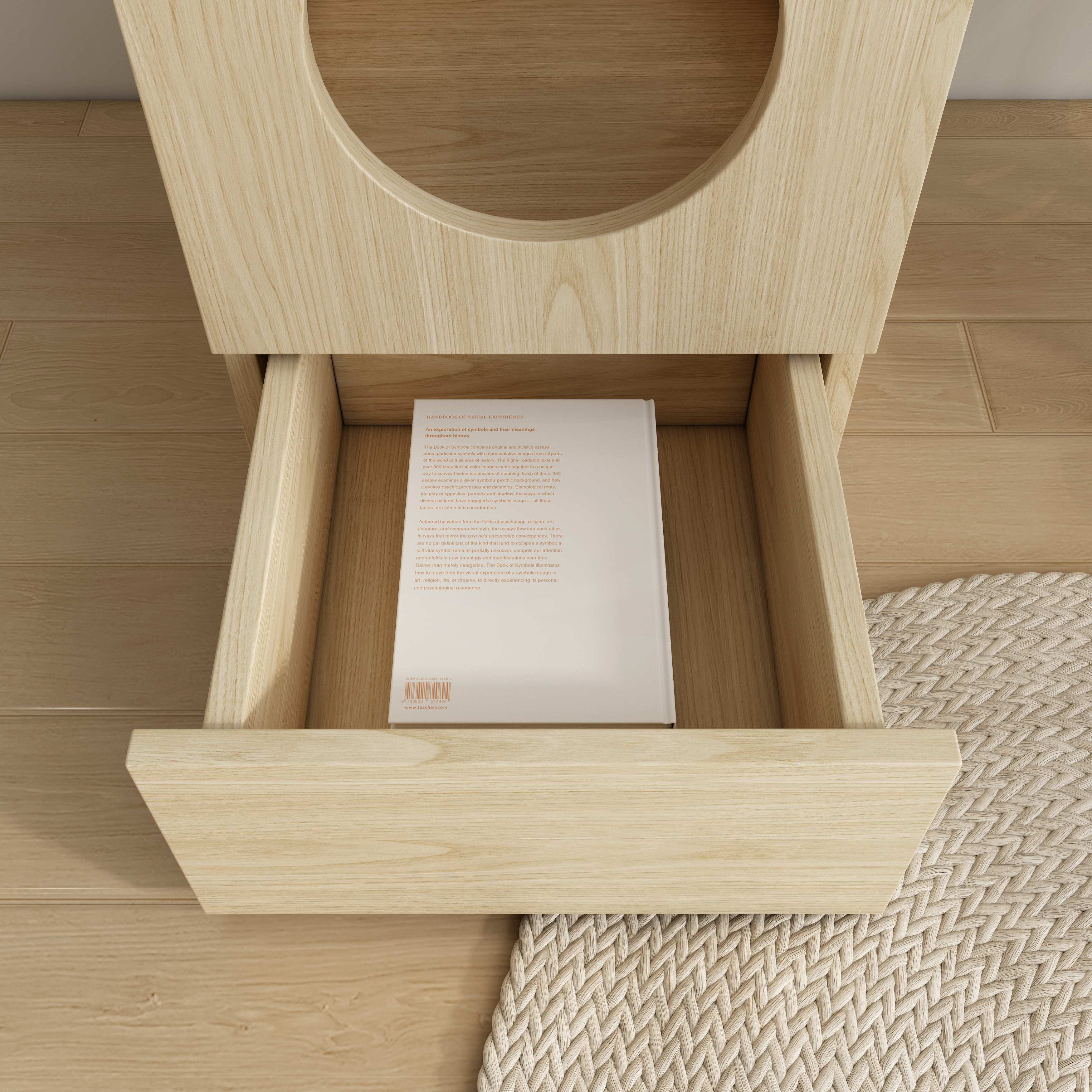 Wooden Cat House Stool | 2-in-1 Hidden Cat Bed Ottoman for Small Spaces