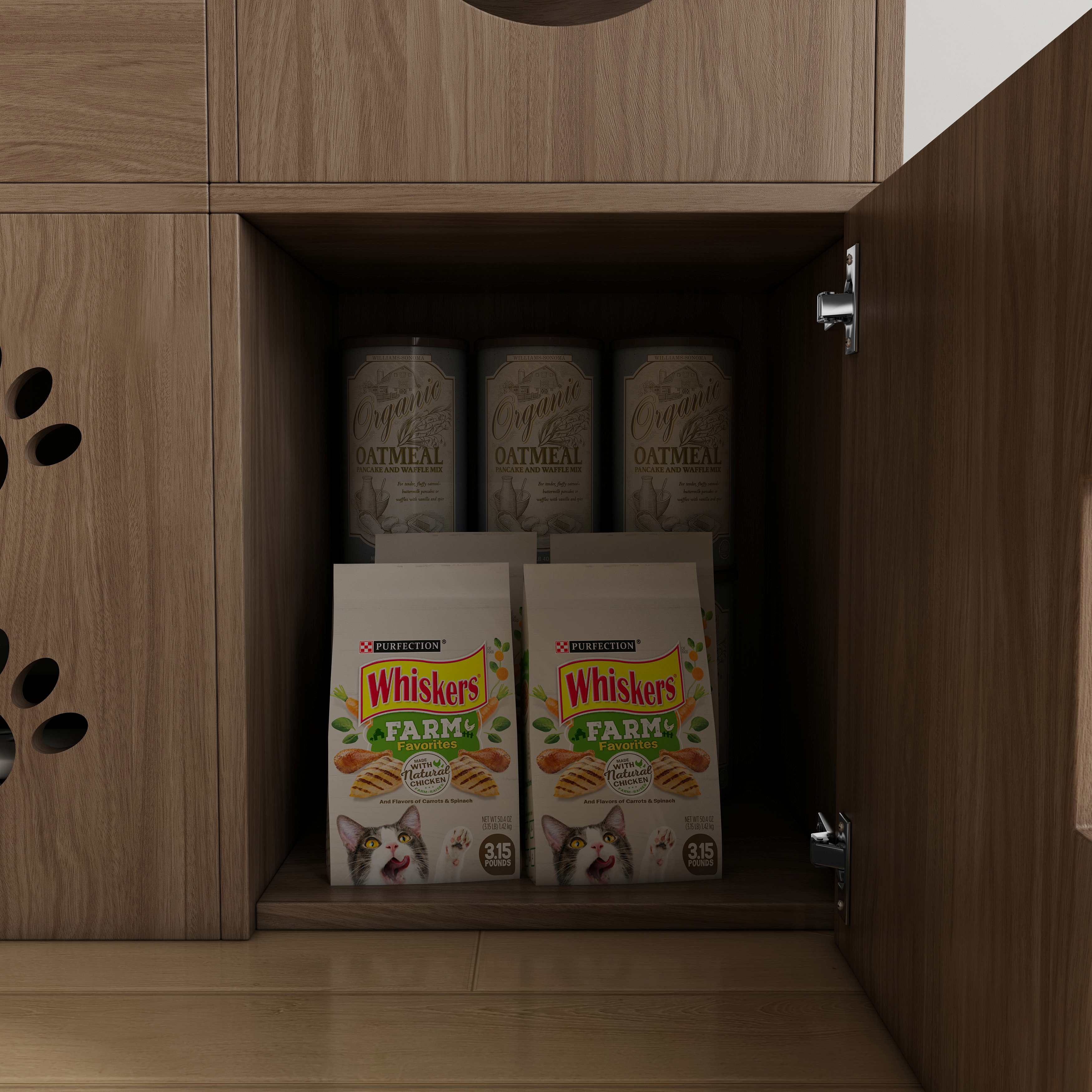 Modular Pegboard Cat Wall System | All-in-One Cat House with Litter Box Enclosure