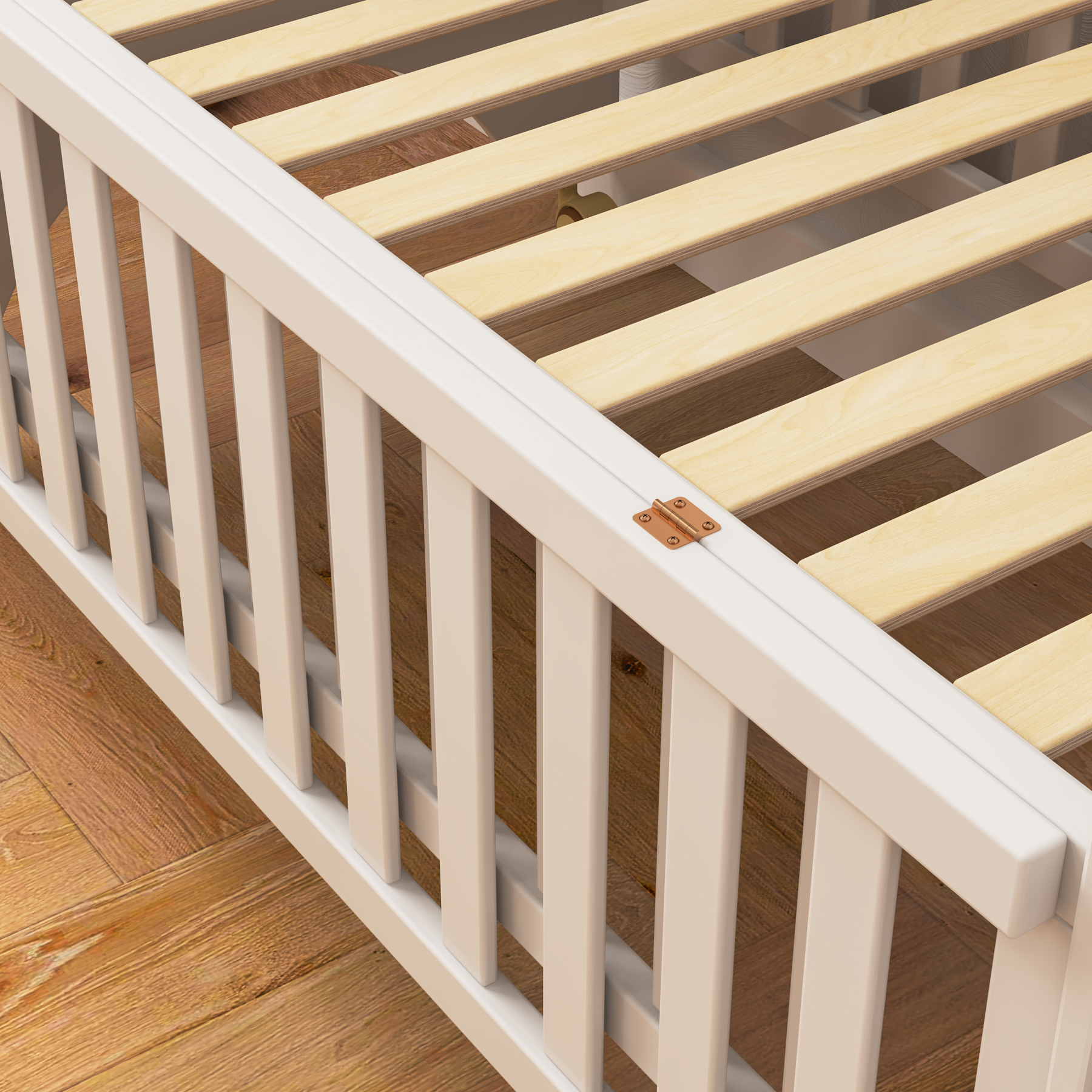 Moon & Star Wooden Baby Crib | Convertible Crib with Wheels for Nursery