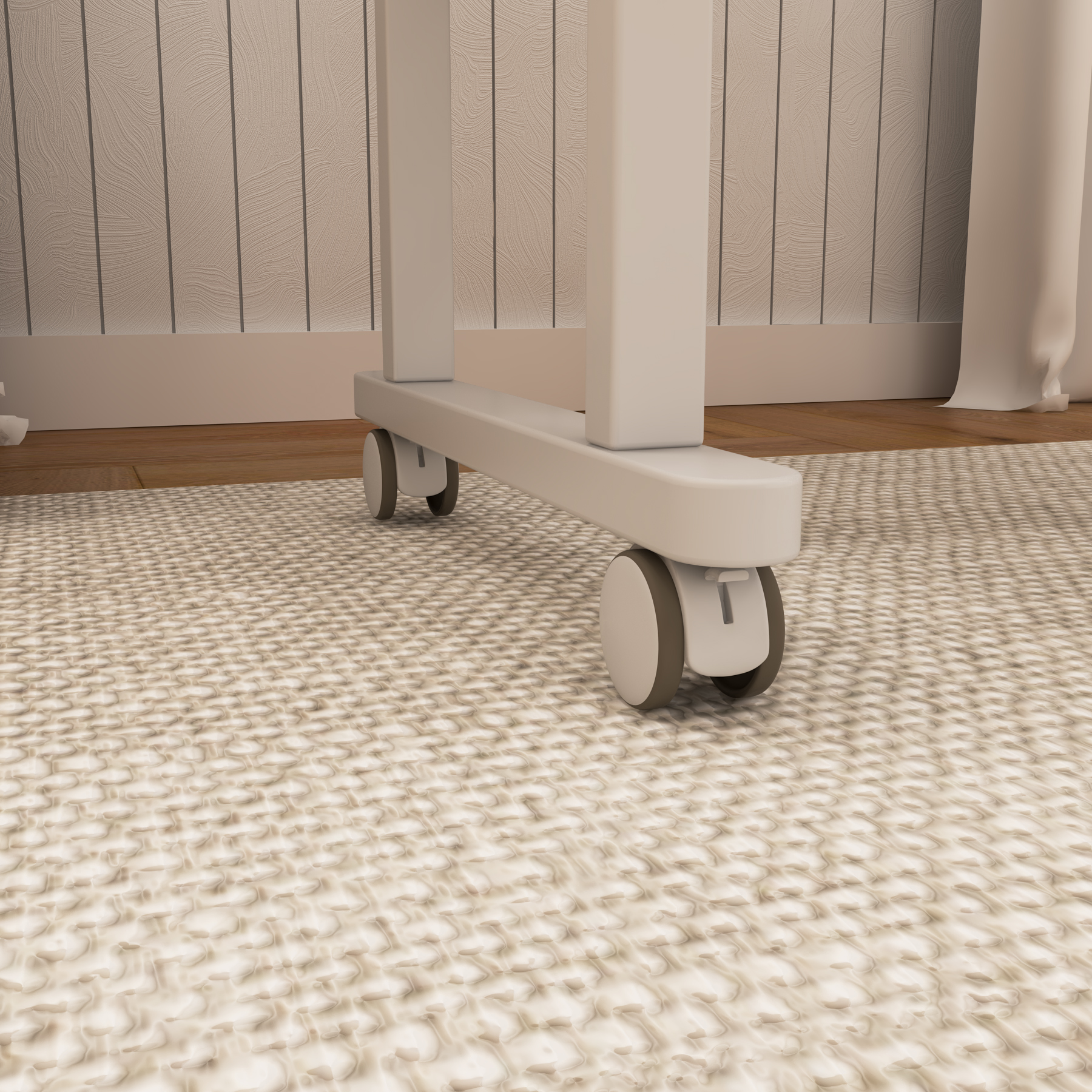 Cloud-Shaped Baby Bassinet | Adjustable Height Bedside Sleeper with Wheels