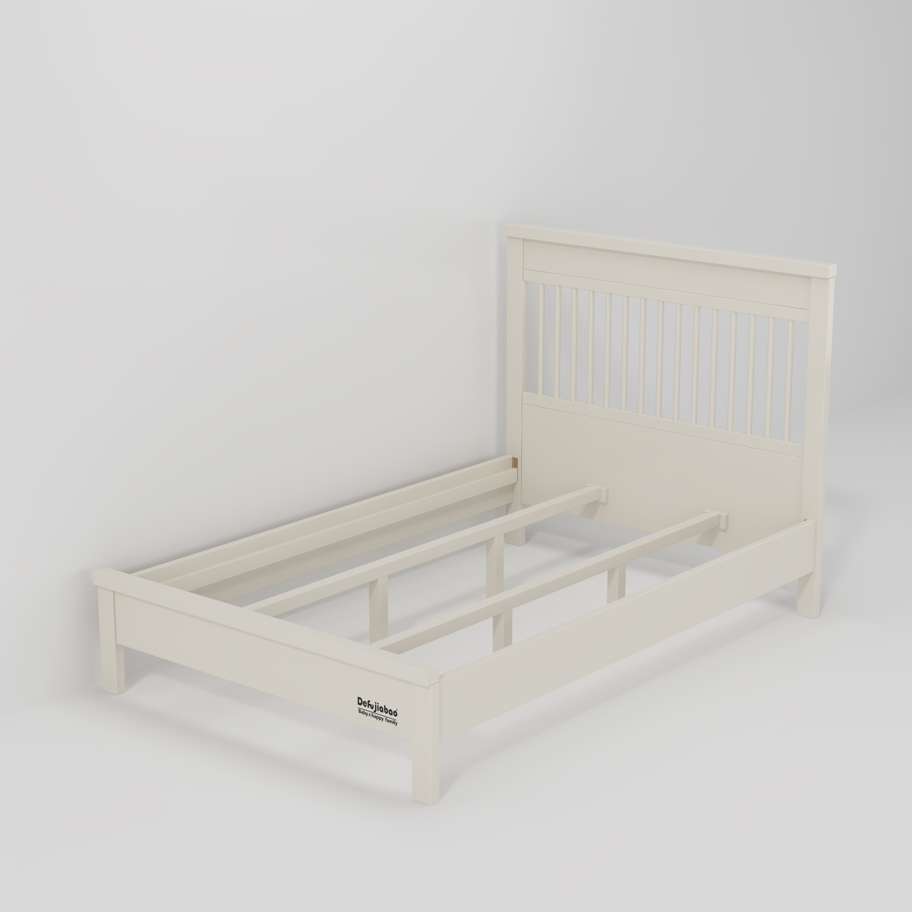 White Convertible Baby Crib with Drawer | 3-in-1 Toddler Bed with Storage