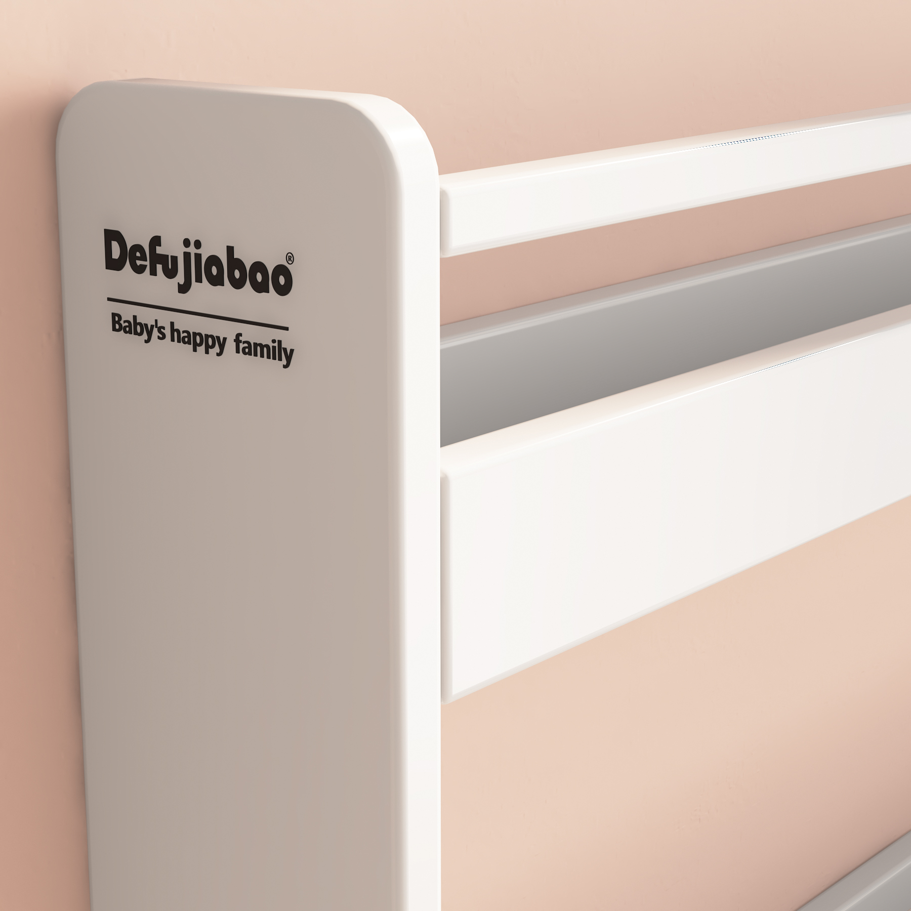 Wall-Mounted Kids Bookshelf | 4-Tier Front-Facing Book Rack