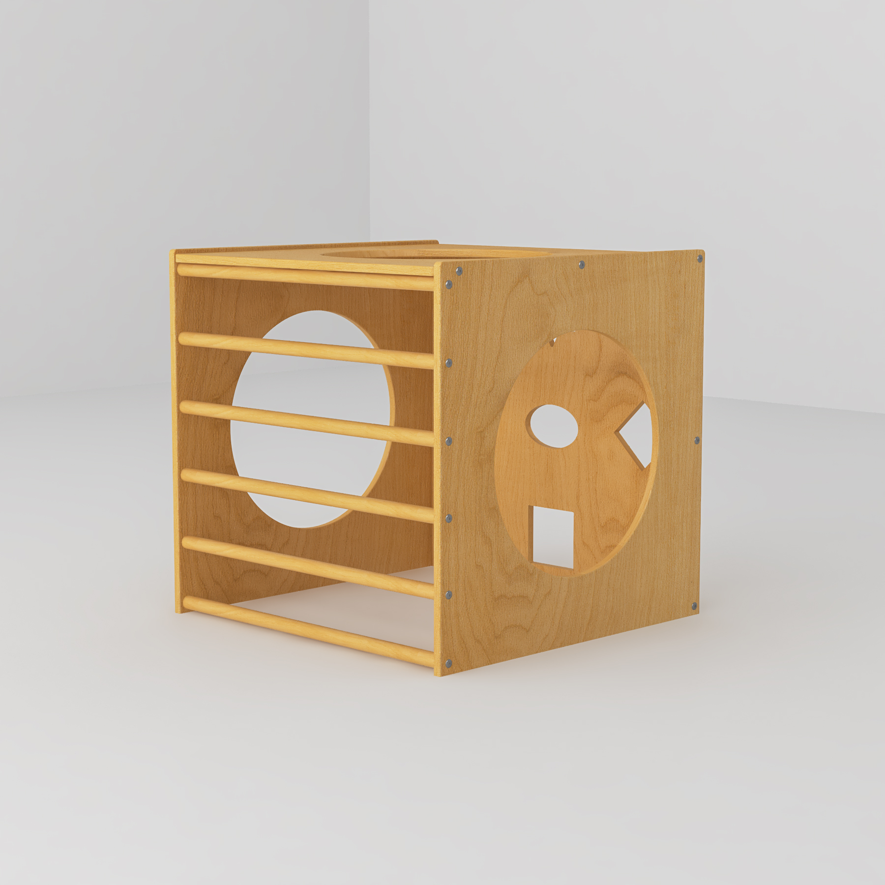 Wooden Toddler Climber Set | Indoor Montessori Play Gym with Slide & Tunnel