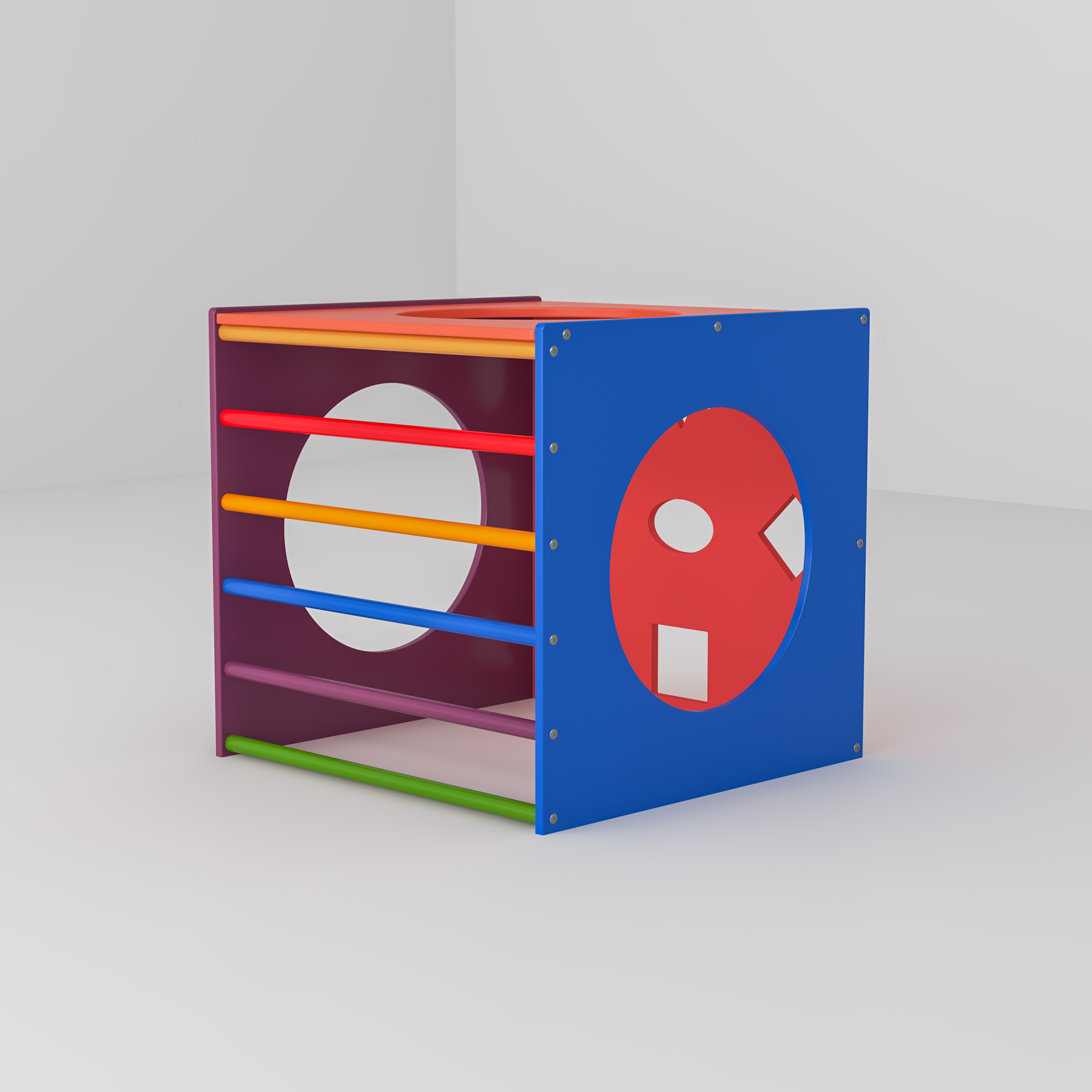 Wooden Toddler Climber Set | Indoor Montessori Play Gym with Slide & Tunnel