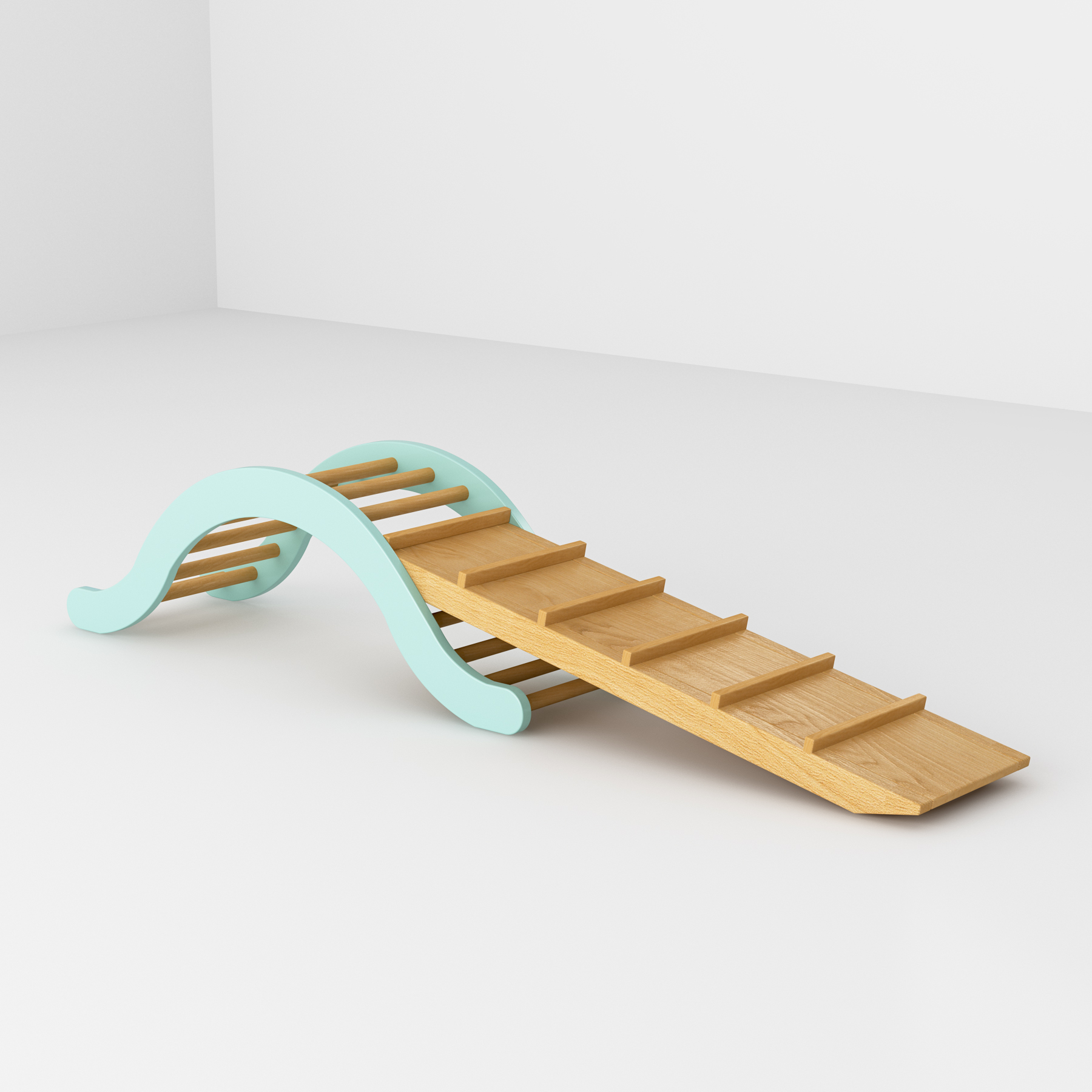 Foldable Wooden Toddler Climber | Montessori Indoor Pikler Triangle Play Gym