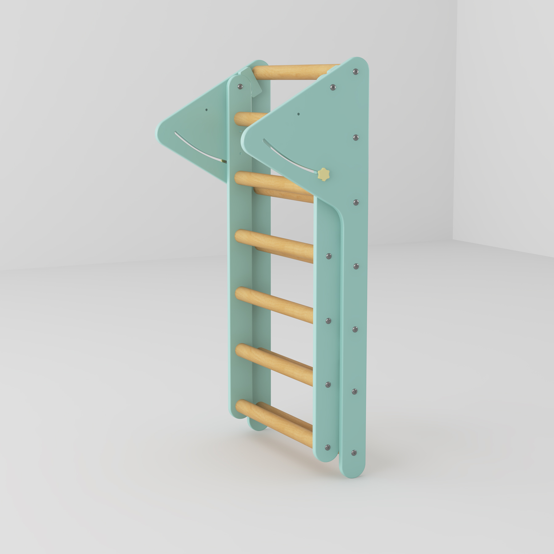 Foldable Wooden Toddler Climber | Montessori Indoor Pikler Triangle Play Gym