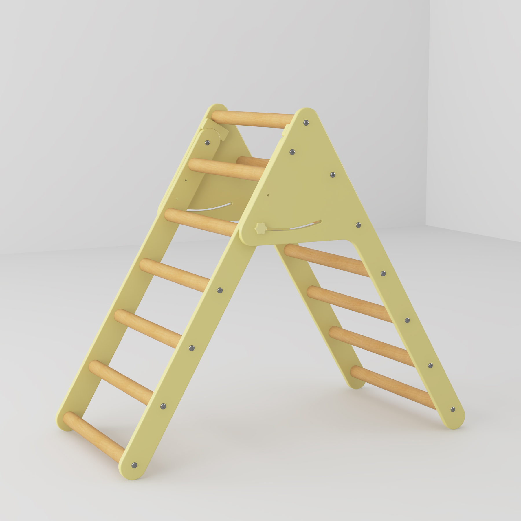 Foldable Wooden Toddler Climber | Montessori Indoor Pikler Triangle Play Gym