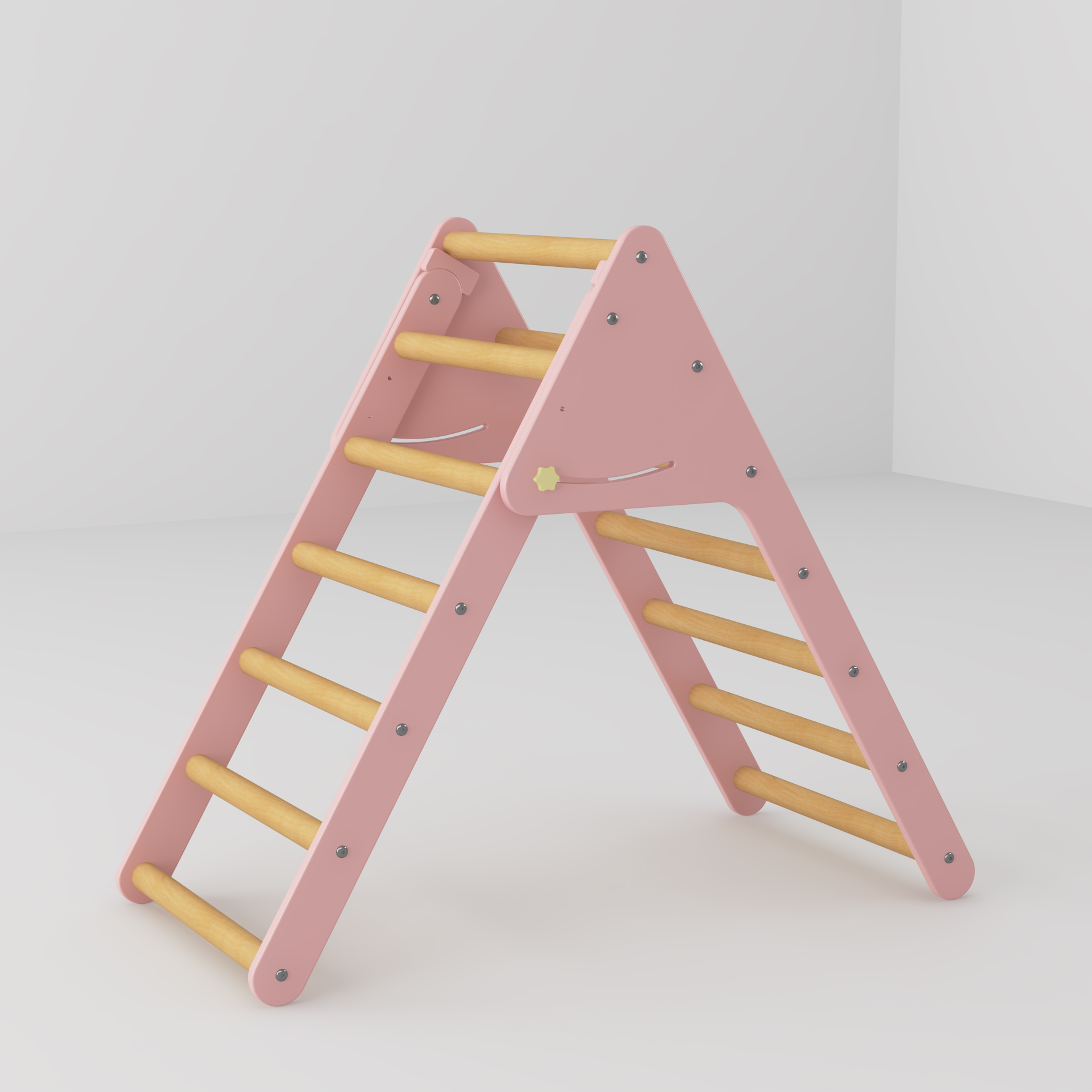 Foldable Wooden Toddler Climber | Montessori Indoor Pikler Triangle Play Gym