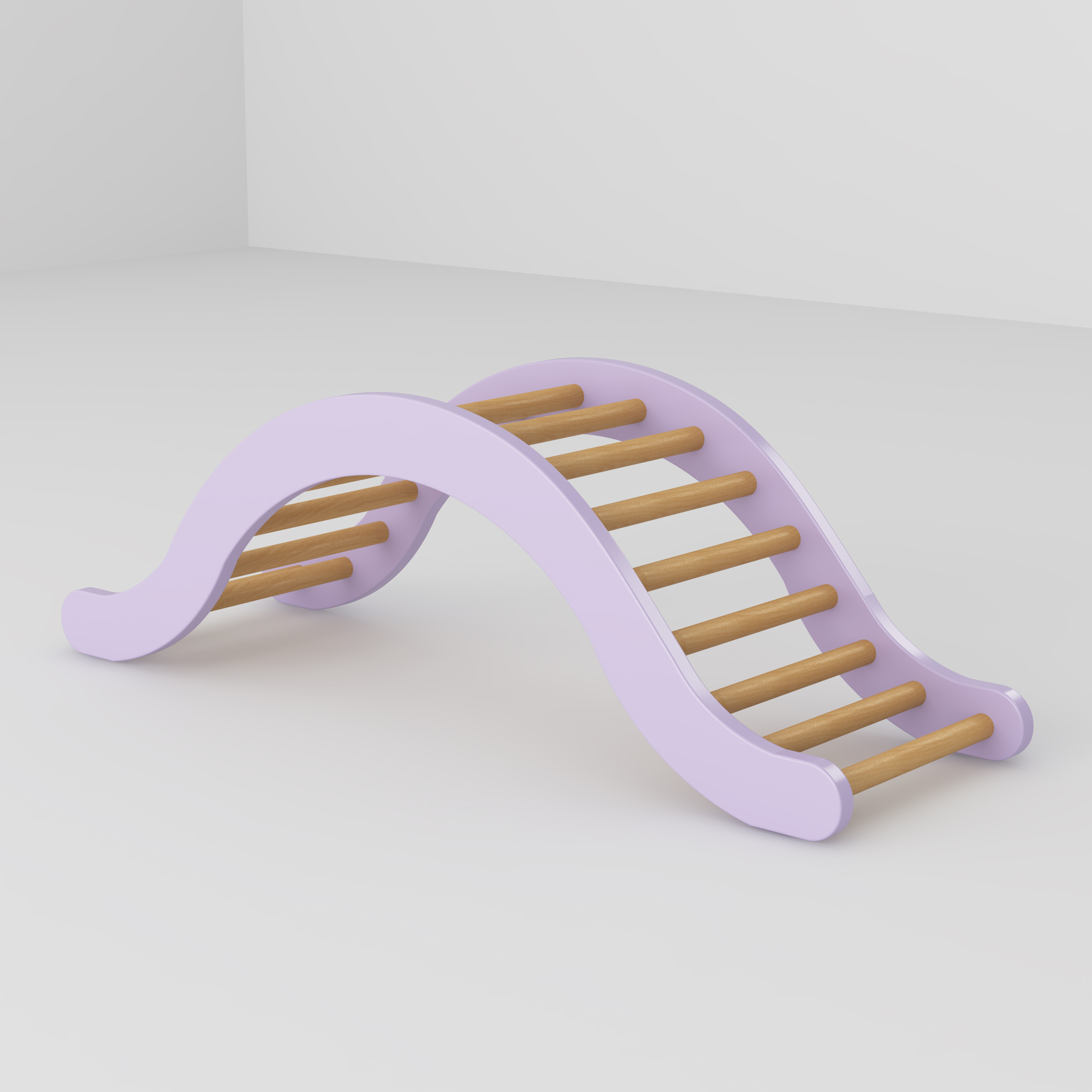 Wooden Arch Climbing Ramp | Montessori Pikler Triangle Accessory for Toddler Play