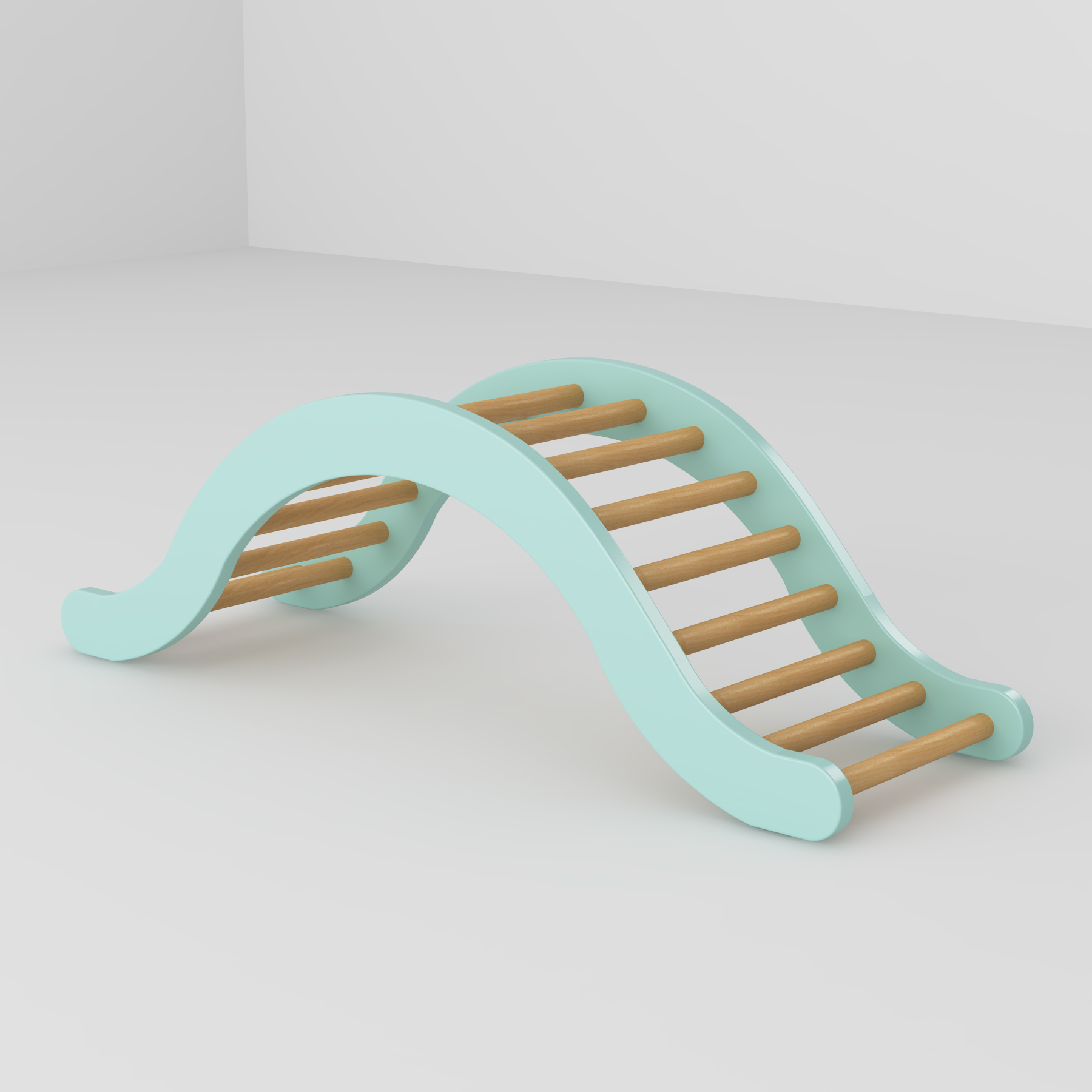 Wooden Arch Climbing Ramp | Montessori Pikler Triangle Accessory for Toddler Play