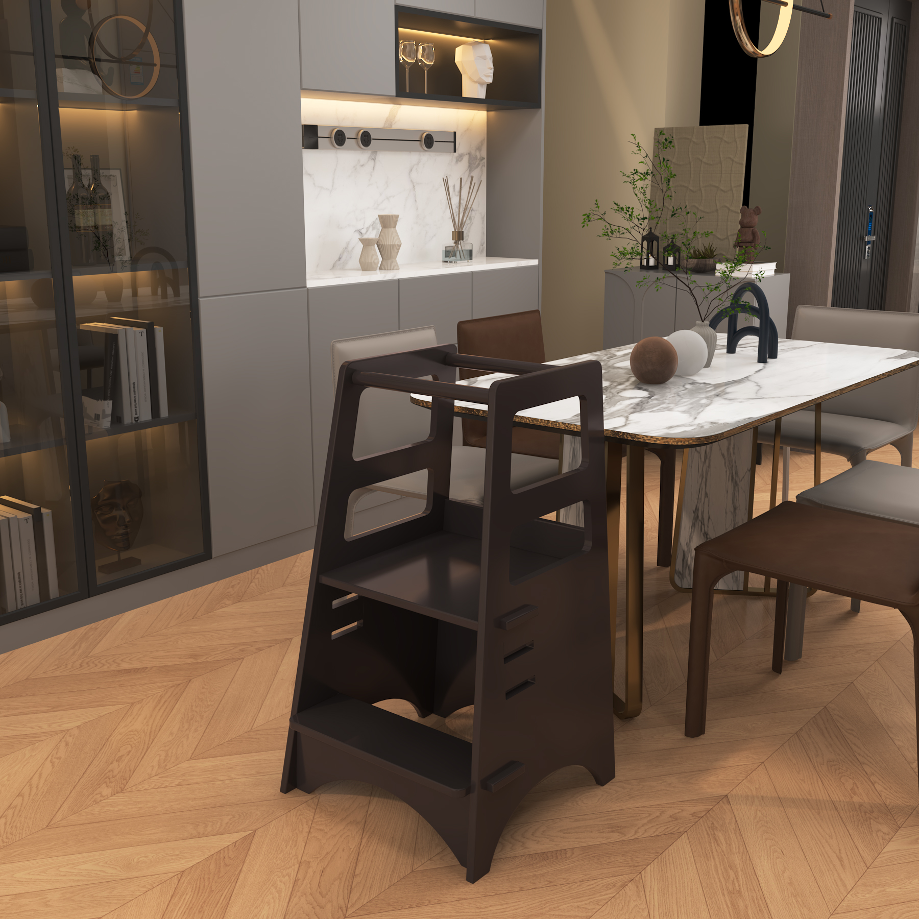 Wooden Toddler Slide Climber | 2-in-1 Pikler Activity Gym for Indoor Motor Skills