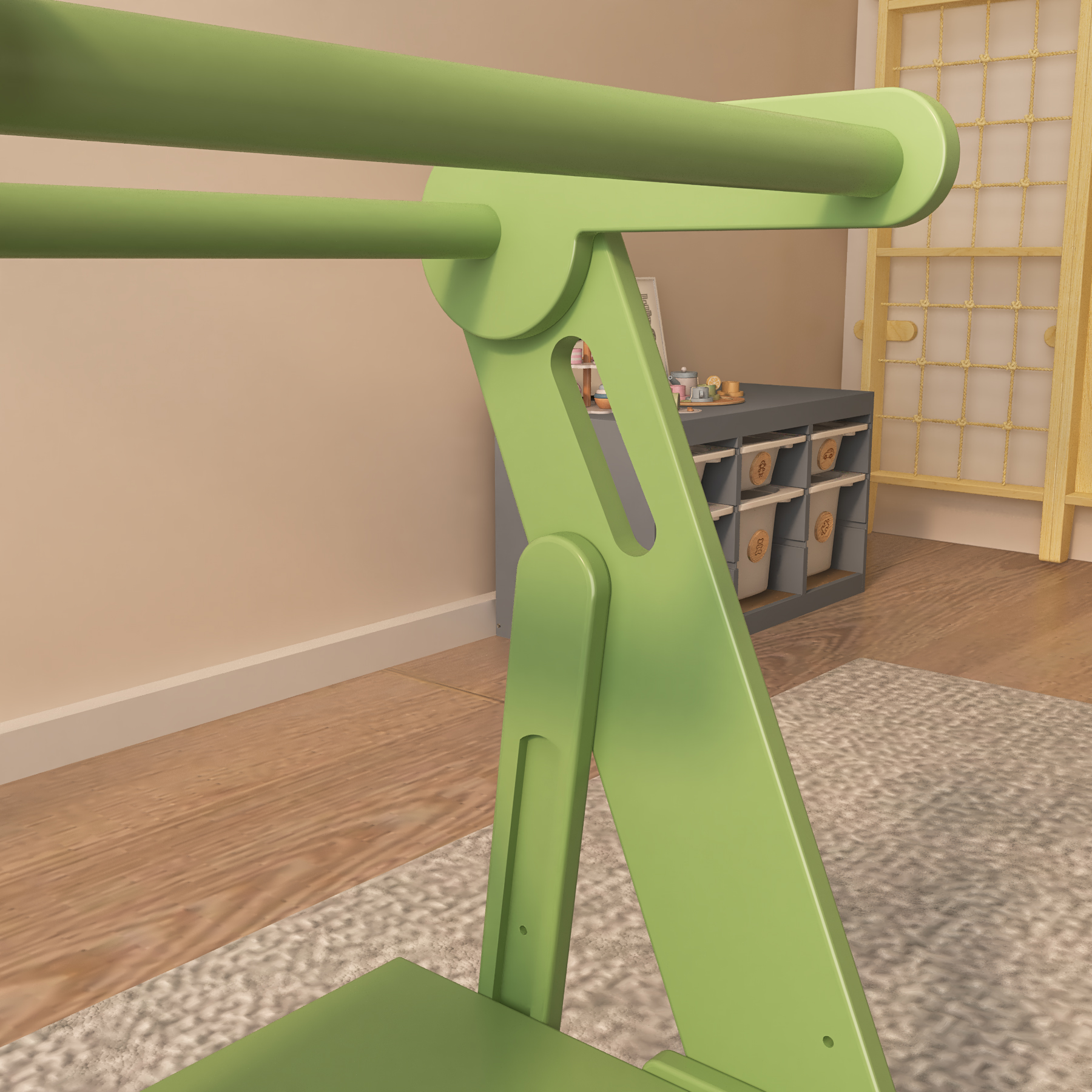 Foldable Wooden Toddler Learning Tower | Adjustable Kitchen Helper Step Stool