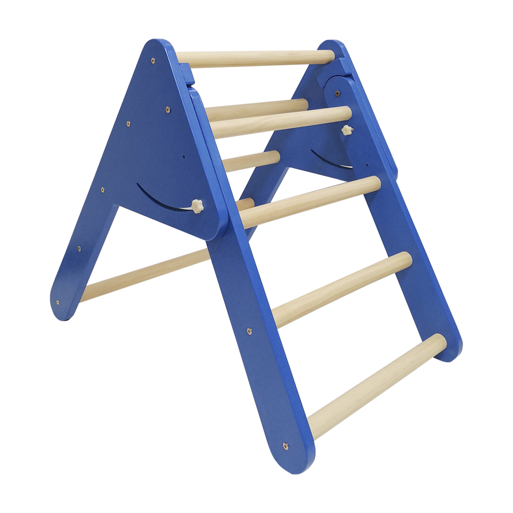 Foldable Wooden Pikler Triangle | Montessori Toddler Climbing Play Gym for Motor Development