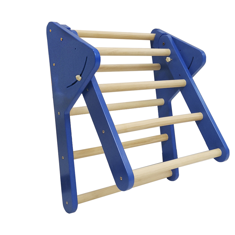 Foldable Wooden Pikler Triangle | Montessori Toddler Climbing Play Gym for Motor Development