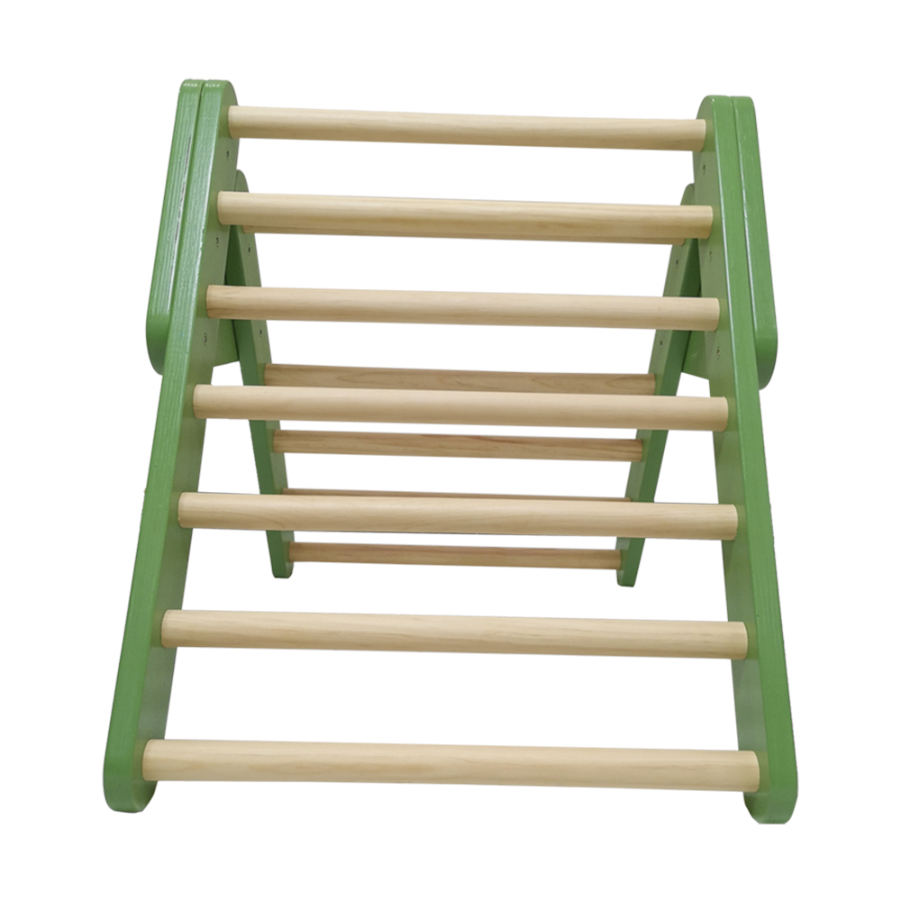 2-In-1 Pikler Triangle Slide Ramp | Montessori Toddler Climbing Play Gym for Motor Skills