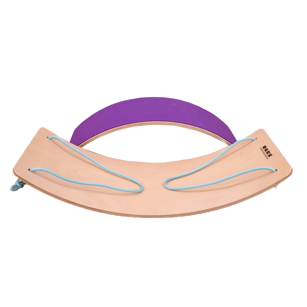 Wooden Curved Balance Wobble Board | Montessori Toddler Swing Sensory Play Toy