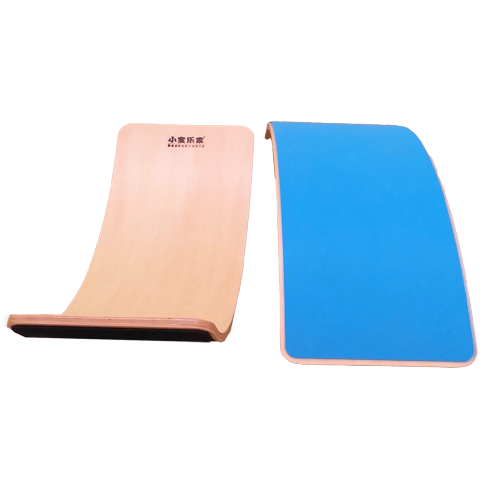 Wooden Curved Balance Wobble Board | Montessori Toddler Swing Sensory Play Toy