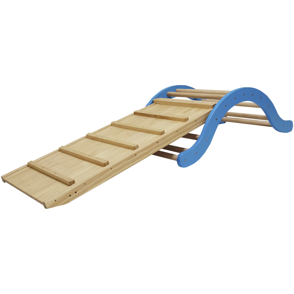 Wooden Arch Climbing Ladder Ramp | Montessori Toddler Indoor Gross Motor Play Gym