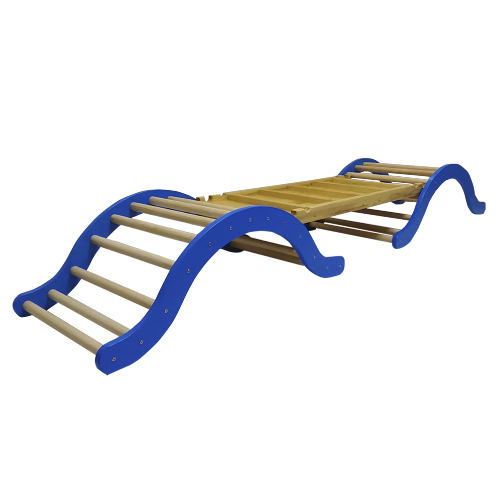 Wooden Arch Climbing Ladder Ramp | Montessori Toddler Indoor Gross Motor Play Gym