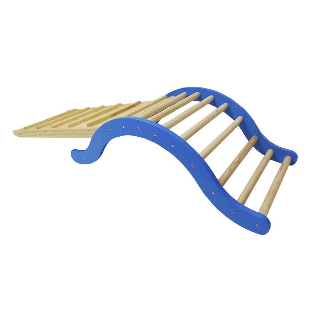 Wooden Arch Climbing Ladder Ramp | Montessori Toddler Indoor Gross Motor Play Gym