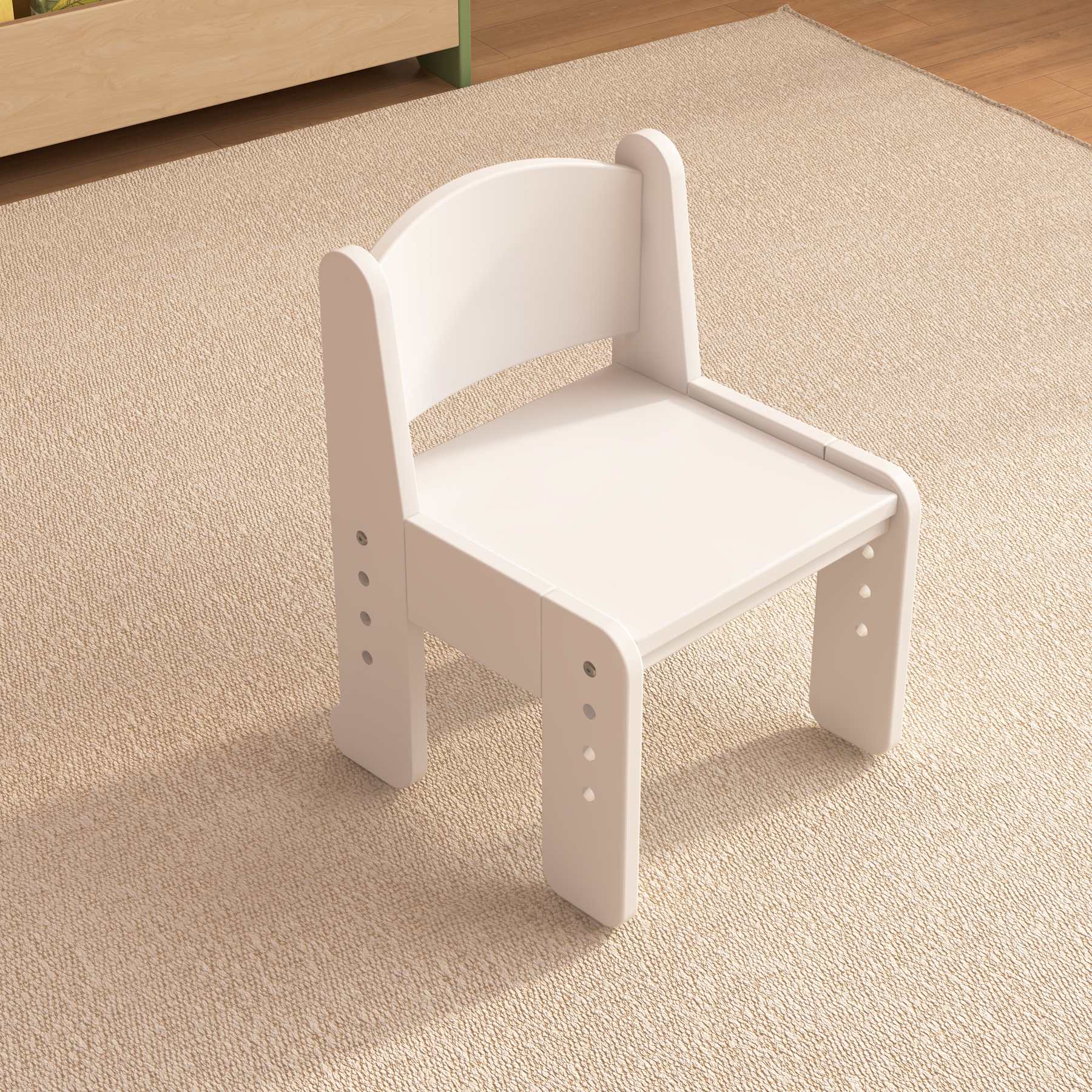 Adjustable Kids Table & 4 Chairs Set with Storage | Toddler Activity Desk for Playroom