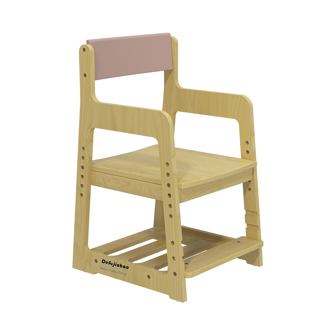 Adjustable Kids Desk and Chair Set with Storage Shelves | Wooden Toddler Study Table