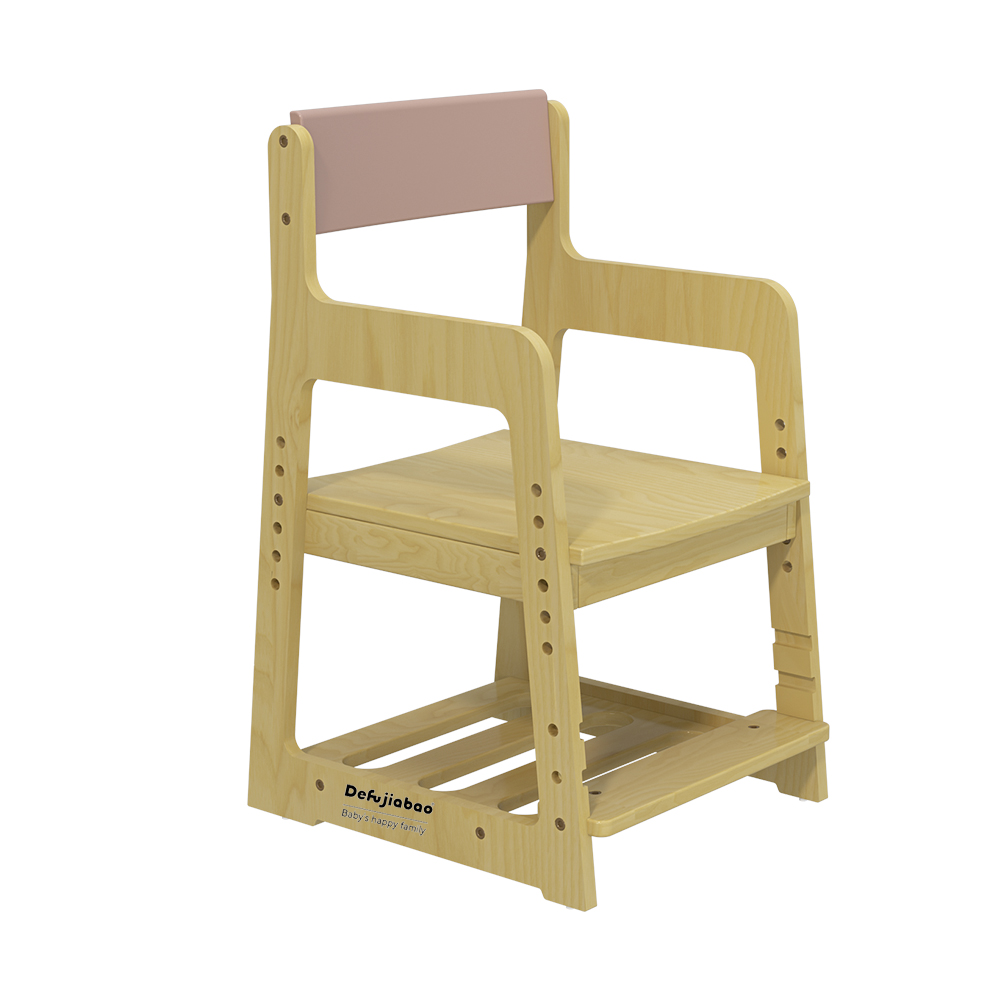 Adjustable Kids Desk and Chair Set with Storage Shelves | Wooden Toddler Study Table