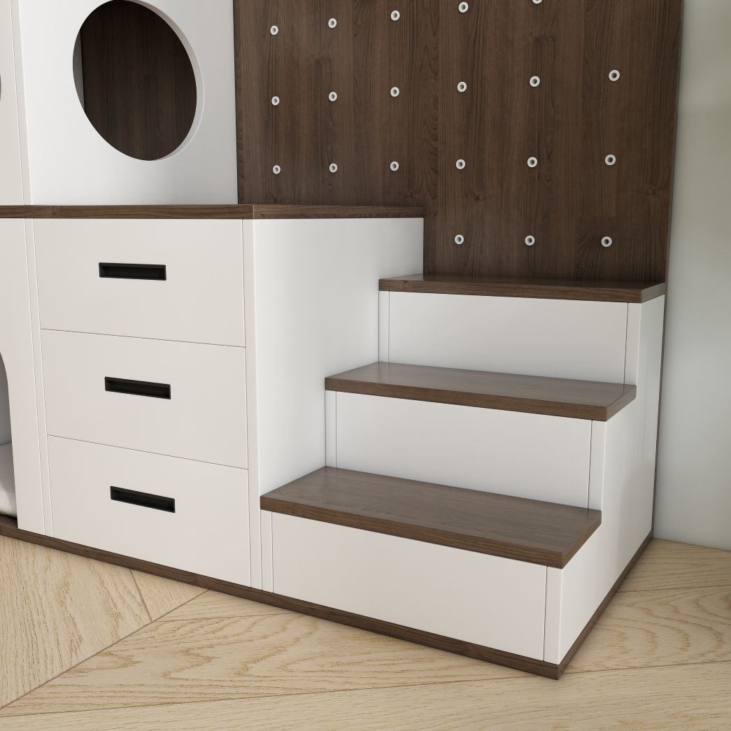 Multi-Level Cat Tree with Condos, Storage Drawers & Sisal Scratching Post